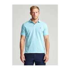 Polo Bleu Clair avec Col