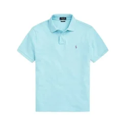 Polo Bleu Clair avec Col