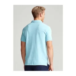 Polo Bleu Clair avec Col