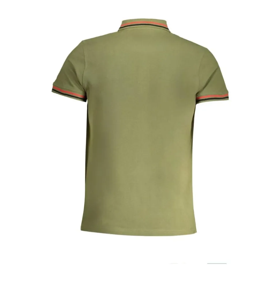 Polo en Coton Vert avec Logo