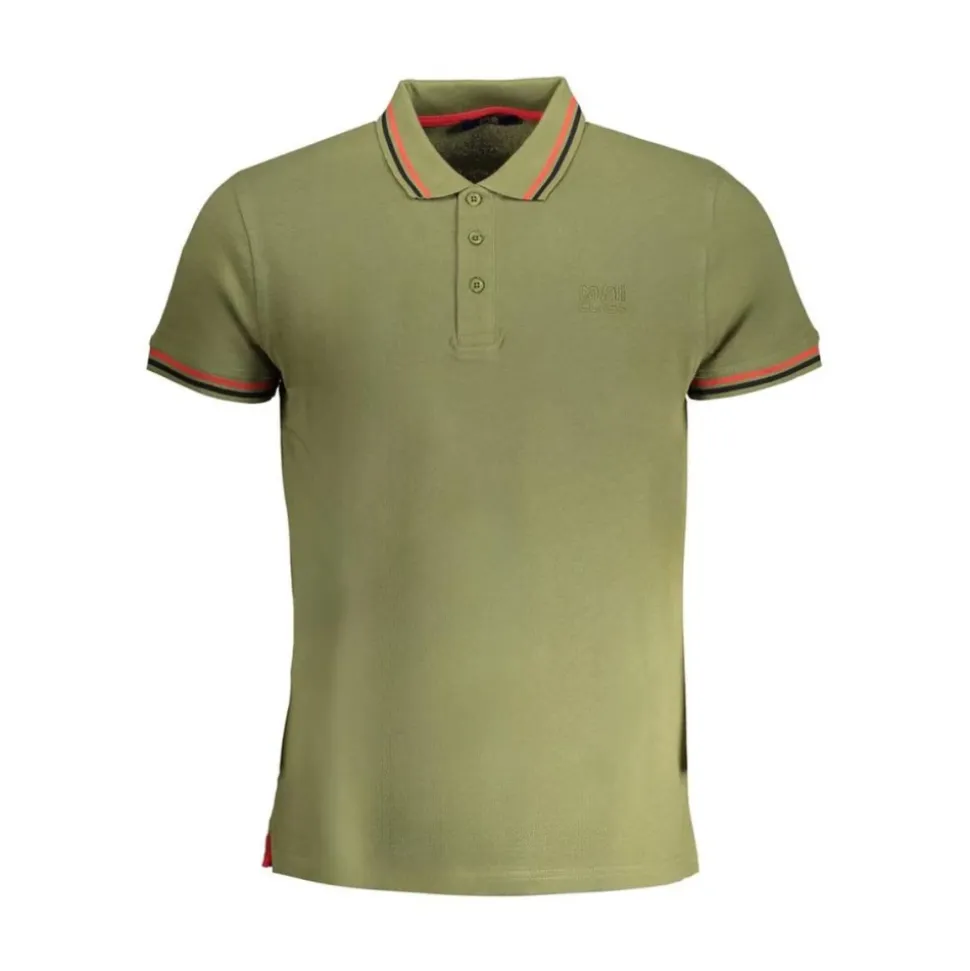 Polo en Coton Vert avec Logo