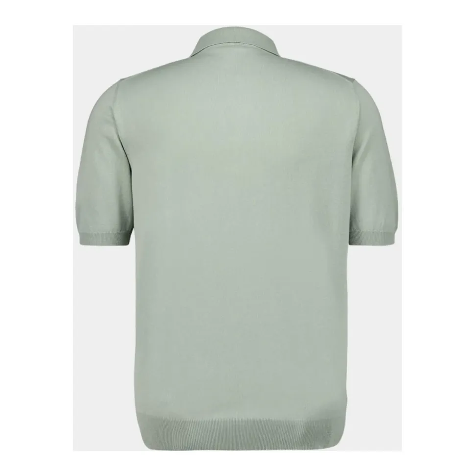 Polo en Coton Vert Sauge