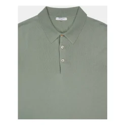 Polo en Coton Vert Sauge