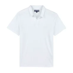 Polo en Jersey de Lin pour Homme