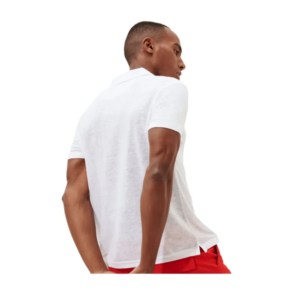 Polo en Jersey de Lin pour Homme