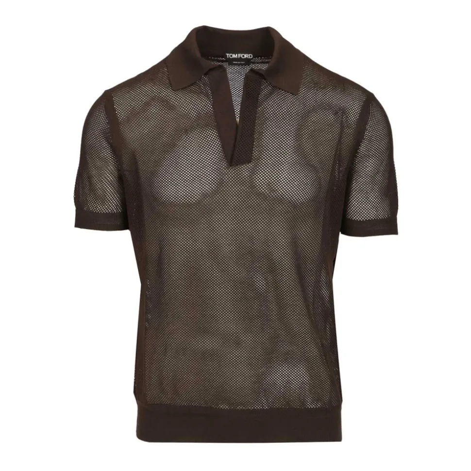 Polo en Maille de Coton et Soie