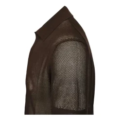 Polo en Maille de Coton et Soie