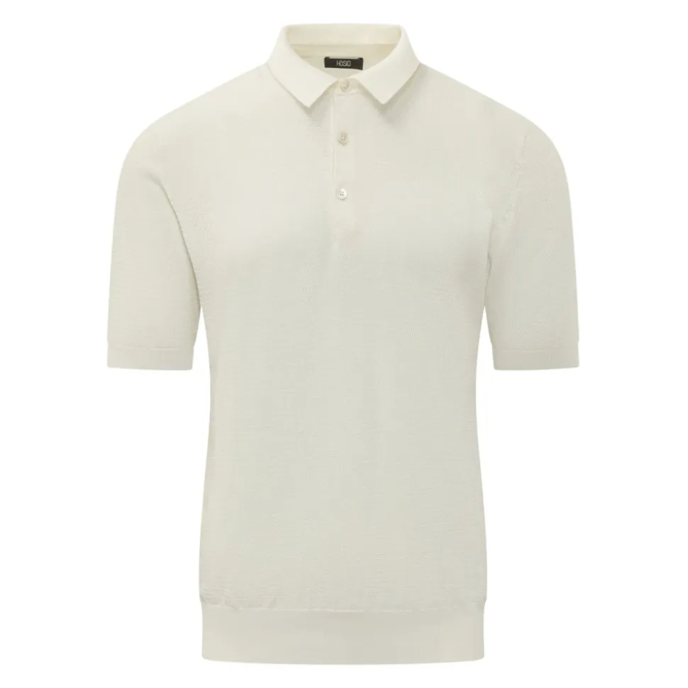 Polo en maille perforée