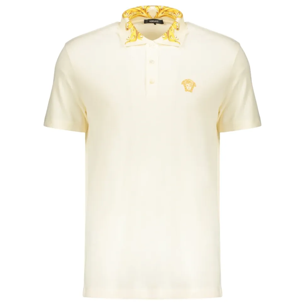 Polo Élégant à Col Contrastant