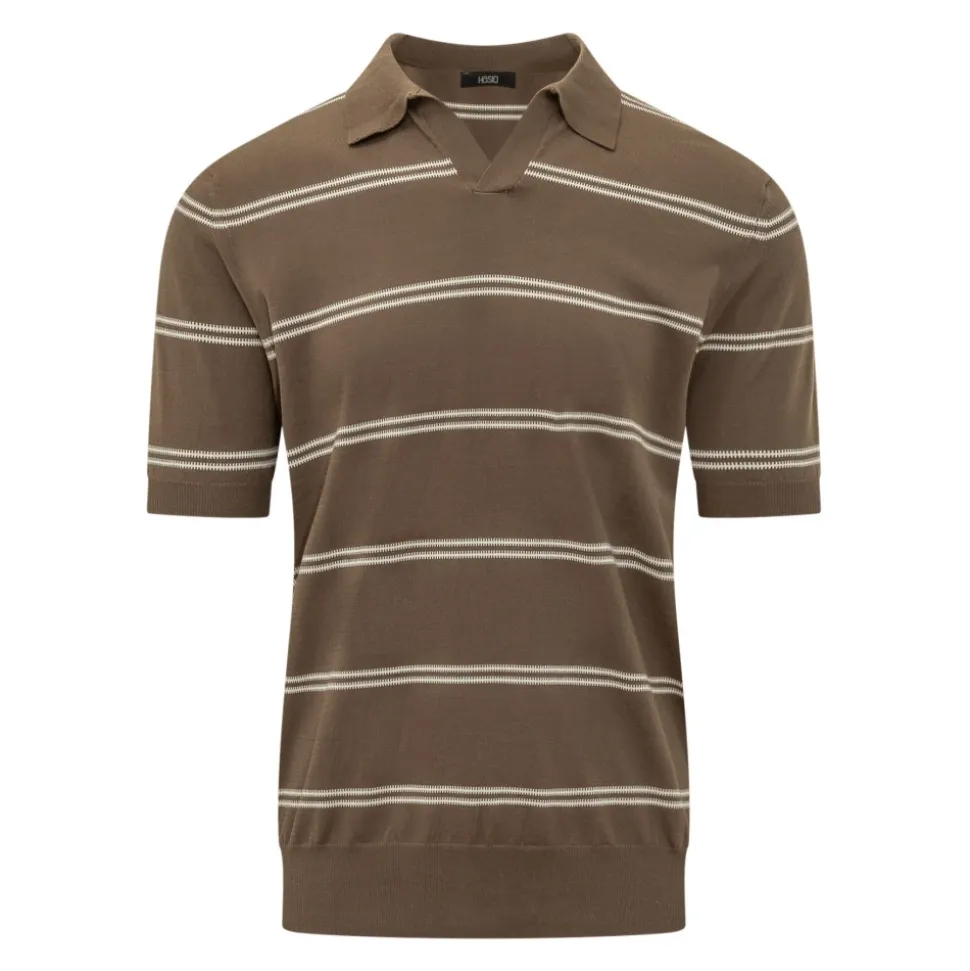 Polo Manches Courtes Col V