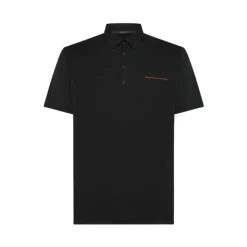 Polo Noir avec Poche Oxford