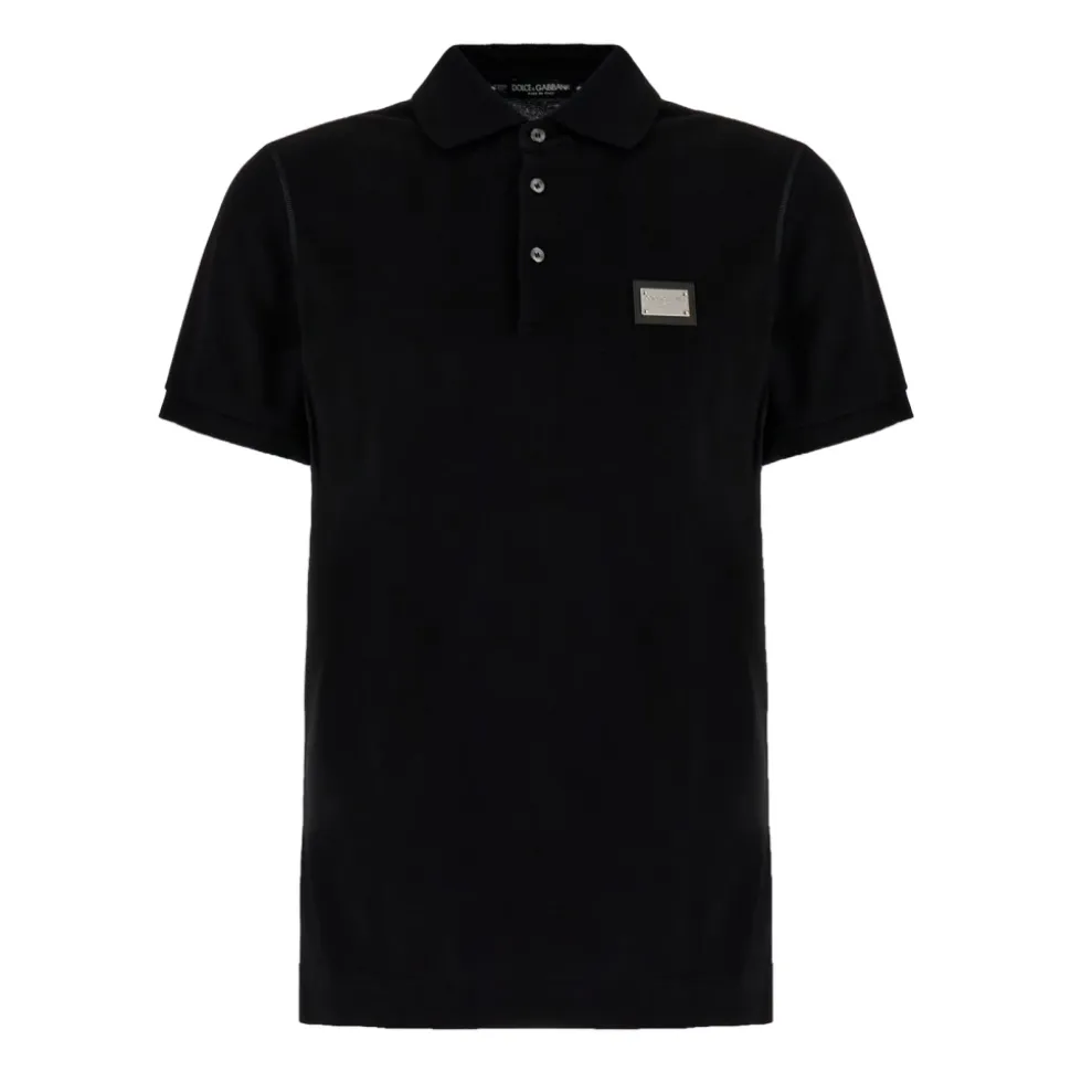 Polo-shirt avec étiquette de marque