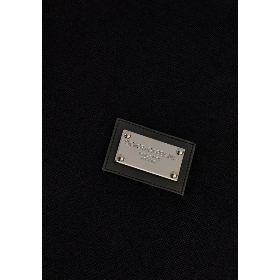 Polo-shirt avec étiquette de marque