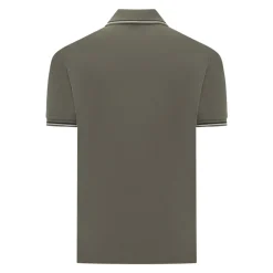 Polo slim fit en piqué stretch avec micro-aigle