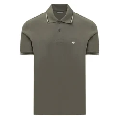 Polo slim fit en piqué stretch avec micro-aigle