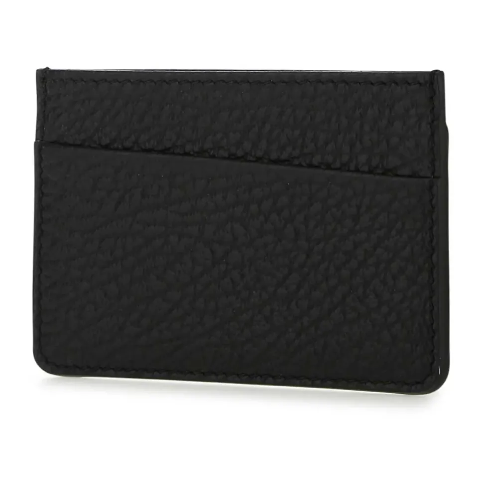 Porte-cartes détaillé à coutures apparentes