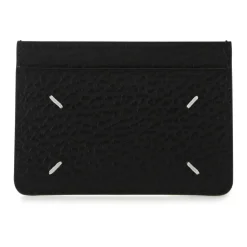 Porte-cartes détaillé à coutures apparentes