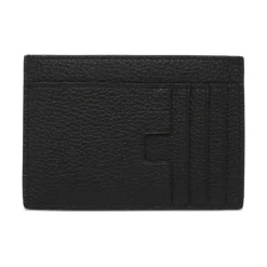 Porte-cartes oversize en cuir grainé T Line