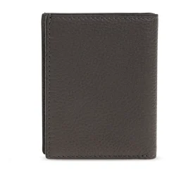 Porte-cartes pliant en cuir grainé