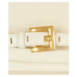 Portefeuille avec chaîne Shuffle en cuir froissé