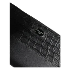 Portefeuille de luxe en cuir d'autruche avec un grand espace de rangement