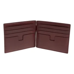 Portefeuille en cuir avec pince à billets