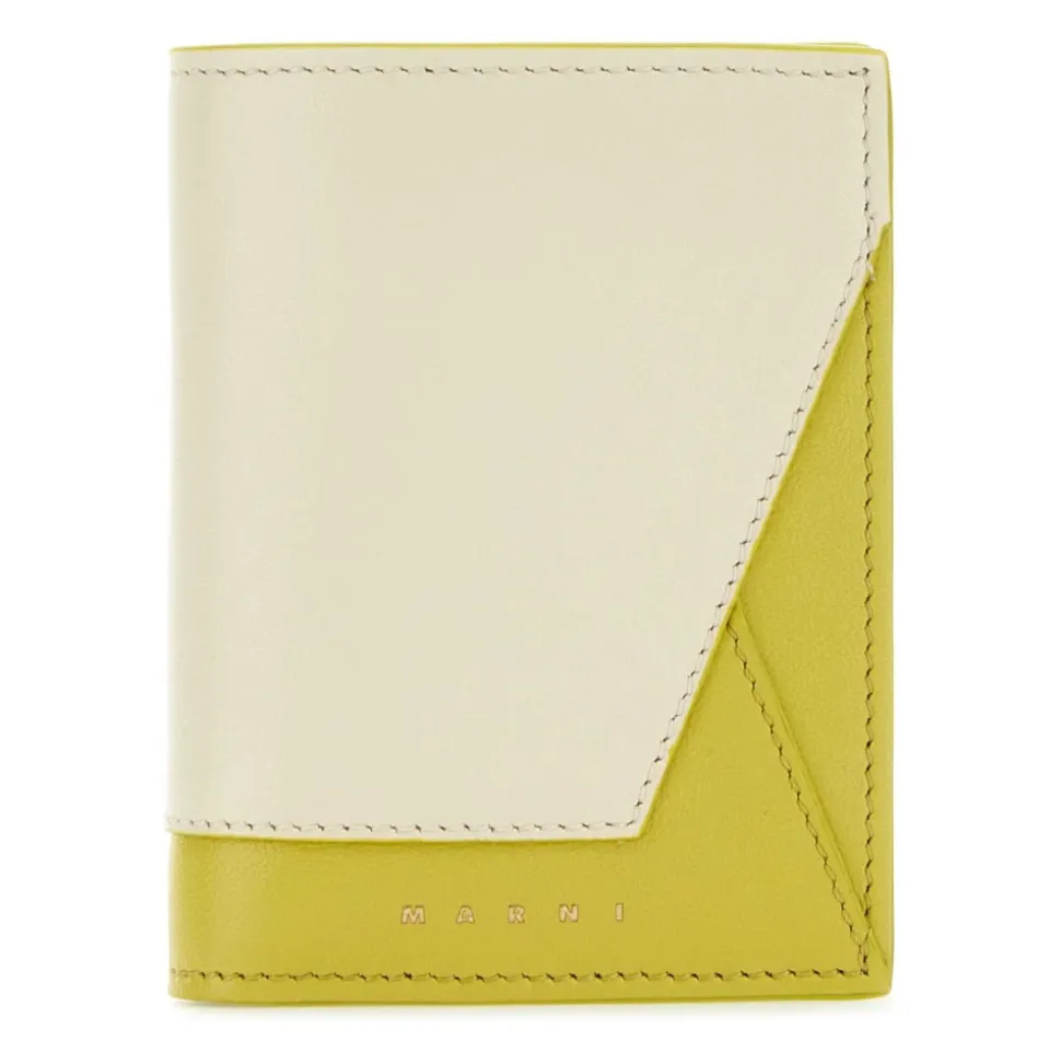 Portefeuille/Porte-cartes Bicolore en Cuir