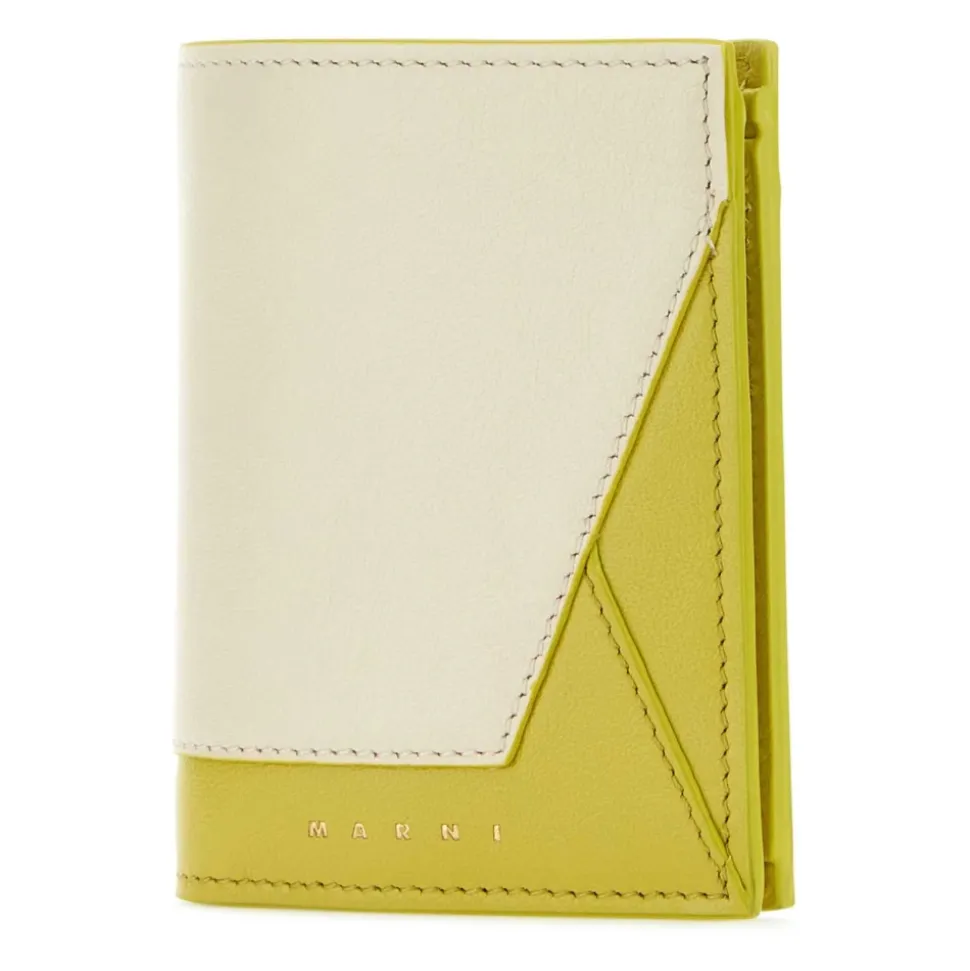 Portefeuille/Porte-cartes Bicolore en Cuir