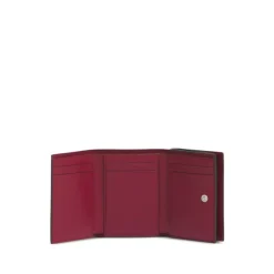 Portefeuille Tri-Fold à Logo Brodé