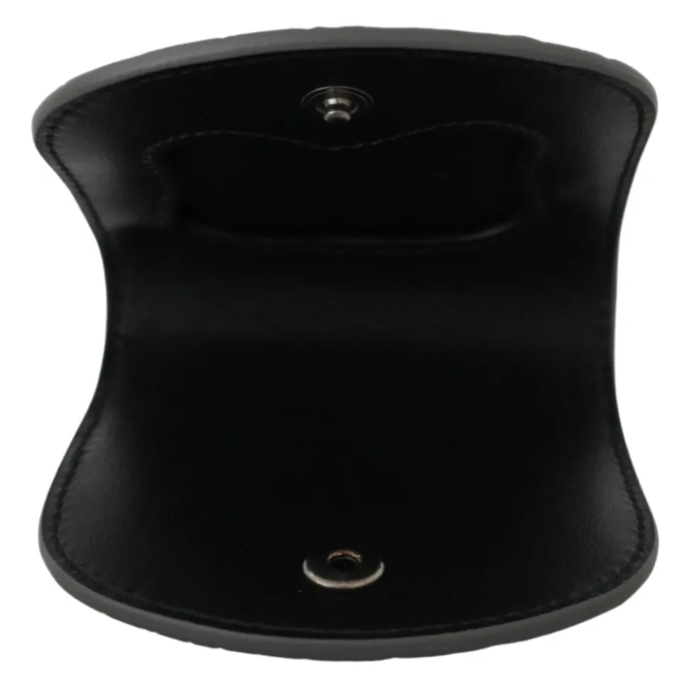 Porte-Préservatif en Cuir Gris Exotique