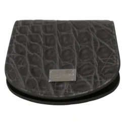 Porte-Préservatif en Cuir Gris Exotique