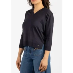 Pull à col en V