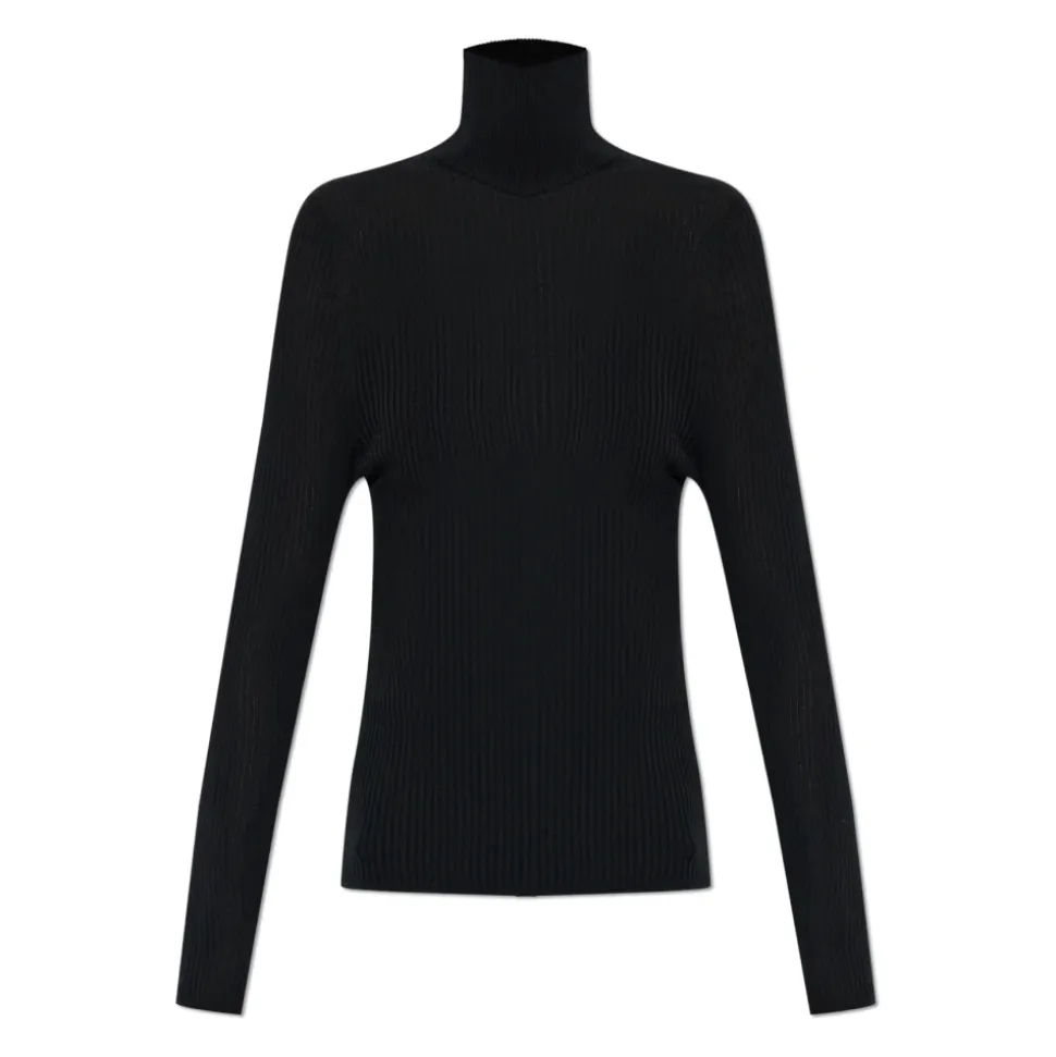 Pull à col roulé en laine