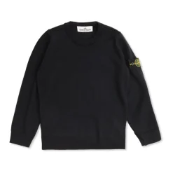 Pull en laine avec écusson détachable sur la manche