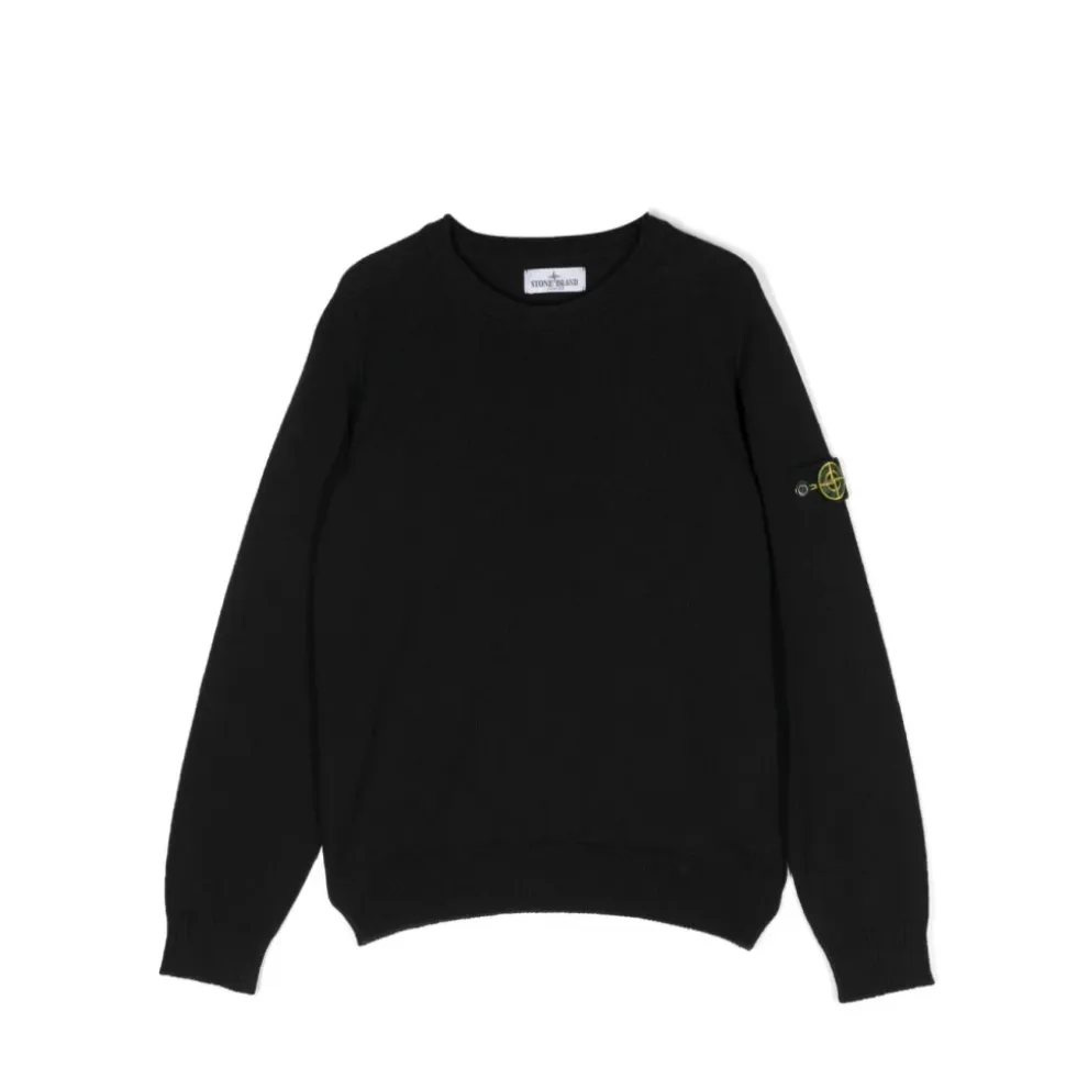 Pull Ras du Cou avec Badge Boussole Stone Island