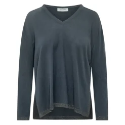 Pull V col en maille