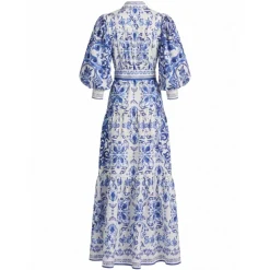 Robe chemise Cora à volants