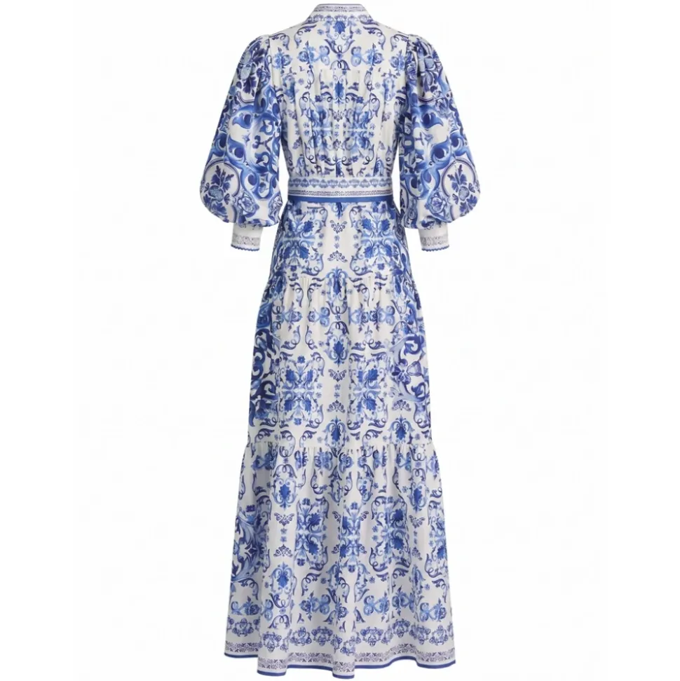 Robe chemise Cora à volants