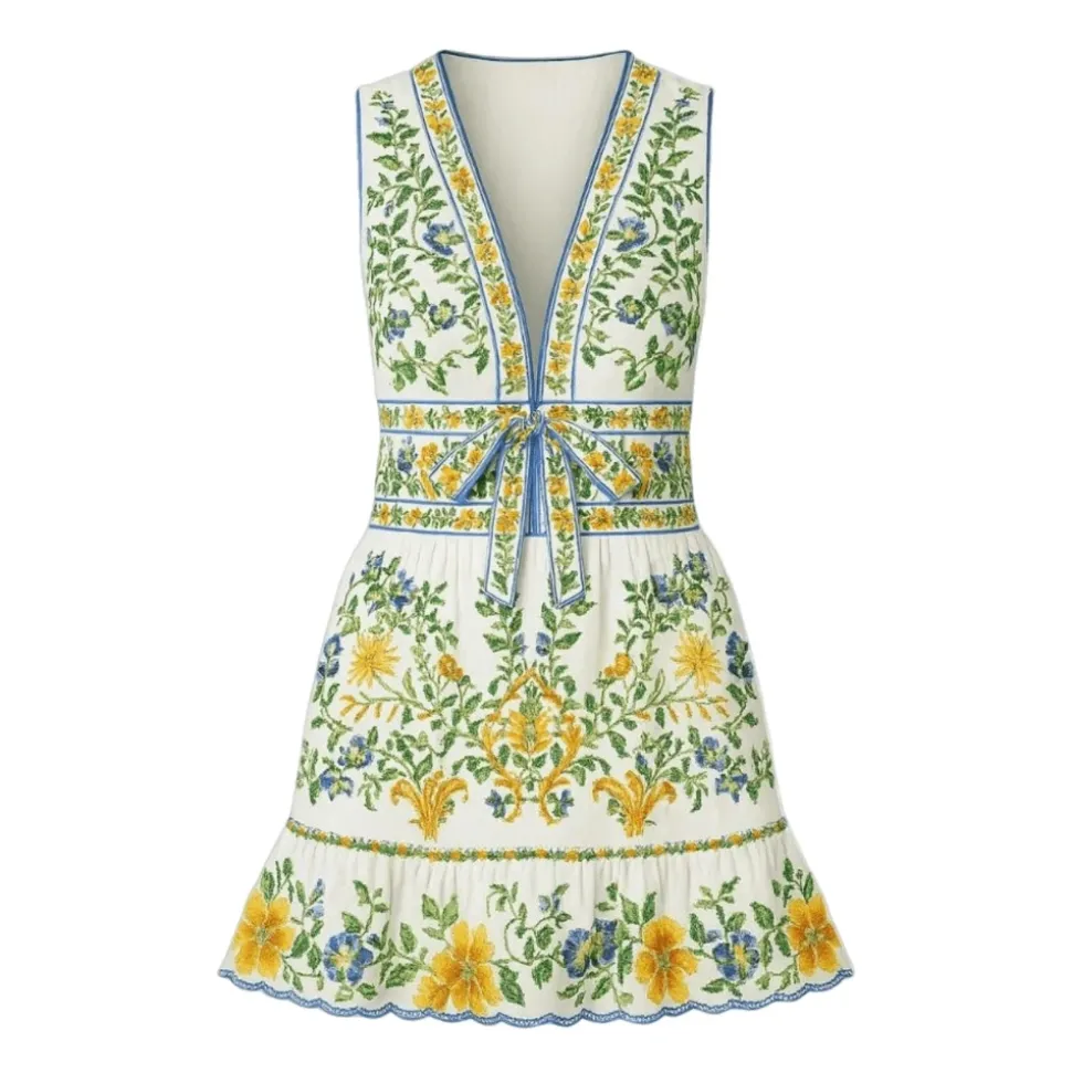 Robe courte Emily à imprimé floral