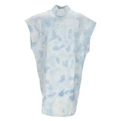 Robe Jersey Bleu Tie-Dye