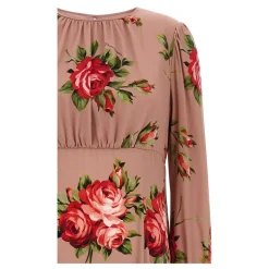 Robe Longue Bouquet Rose