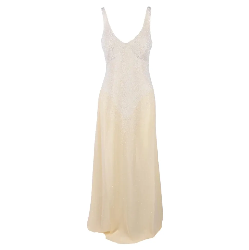 Robe Longue Brodée de Perles Tapis Rouge