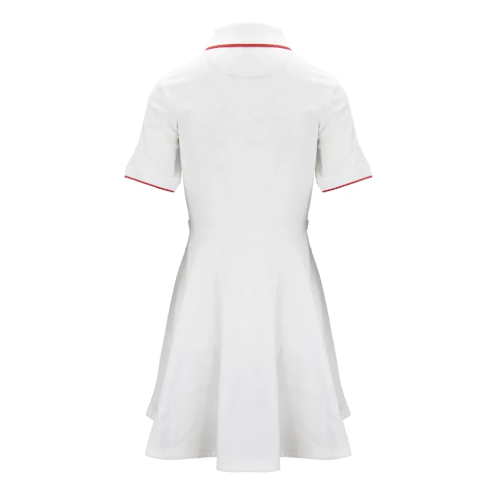 Robe à manches courtes à fermeture éclair Mode femme