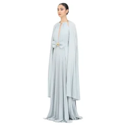 Robe Maxi Plissée avec Chaîne