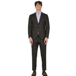 Robe Micro Damier en Laine Stretch