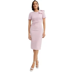 Robe Midi à Manches Courtes
