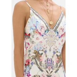 Robe Nuisette Longue Trapèze à Col en V Monserrate Magic