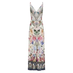 Robe Nuisette Longue Trapèze à Col en V Monserrate Magic