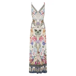 Robe Nuisette Longue Trapèze à Col en V Monserrate Magic