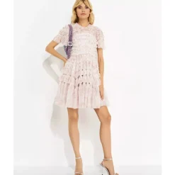 Robe Rose à Imprimé Floral Ditsy Valentine